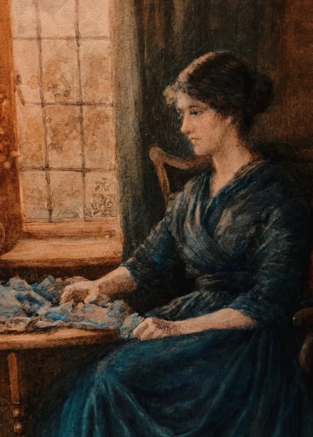 19th century watercolour on card