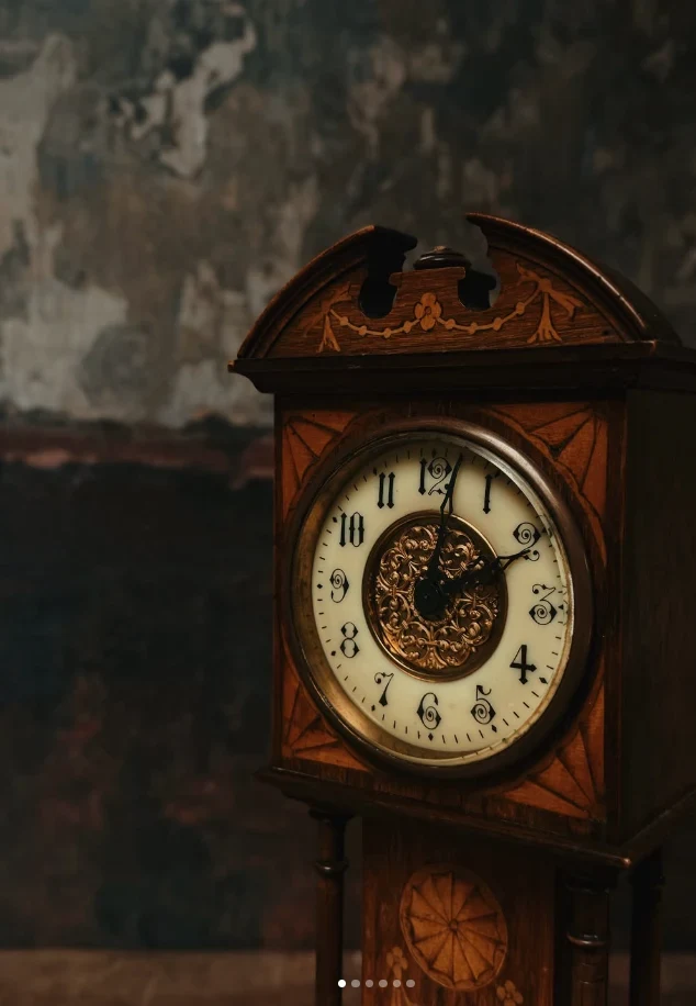 Miniature longcase clock