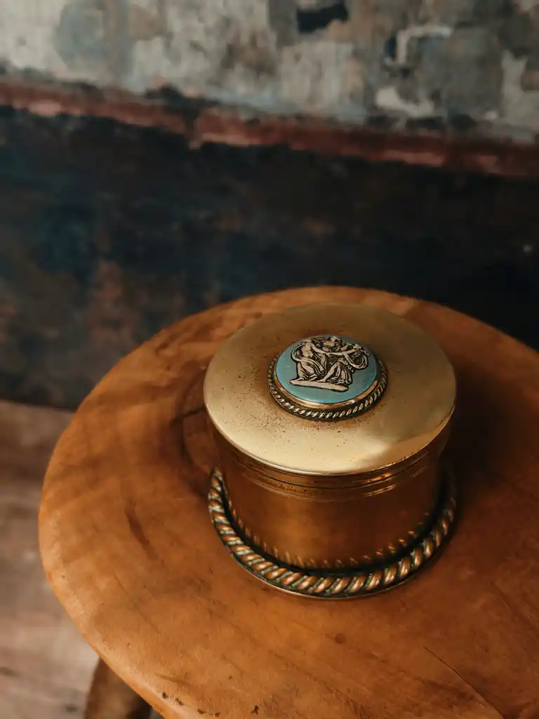 Brass jewellery box